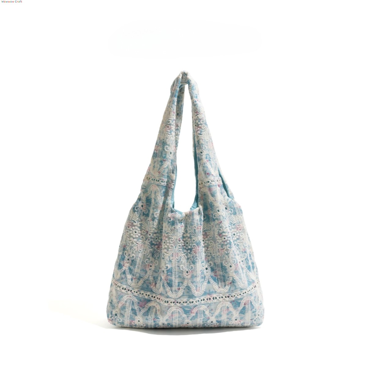 Shoulder Bags,Totes,Korean style embroidered lace shoulder bag - Canvas bag tote bag